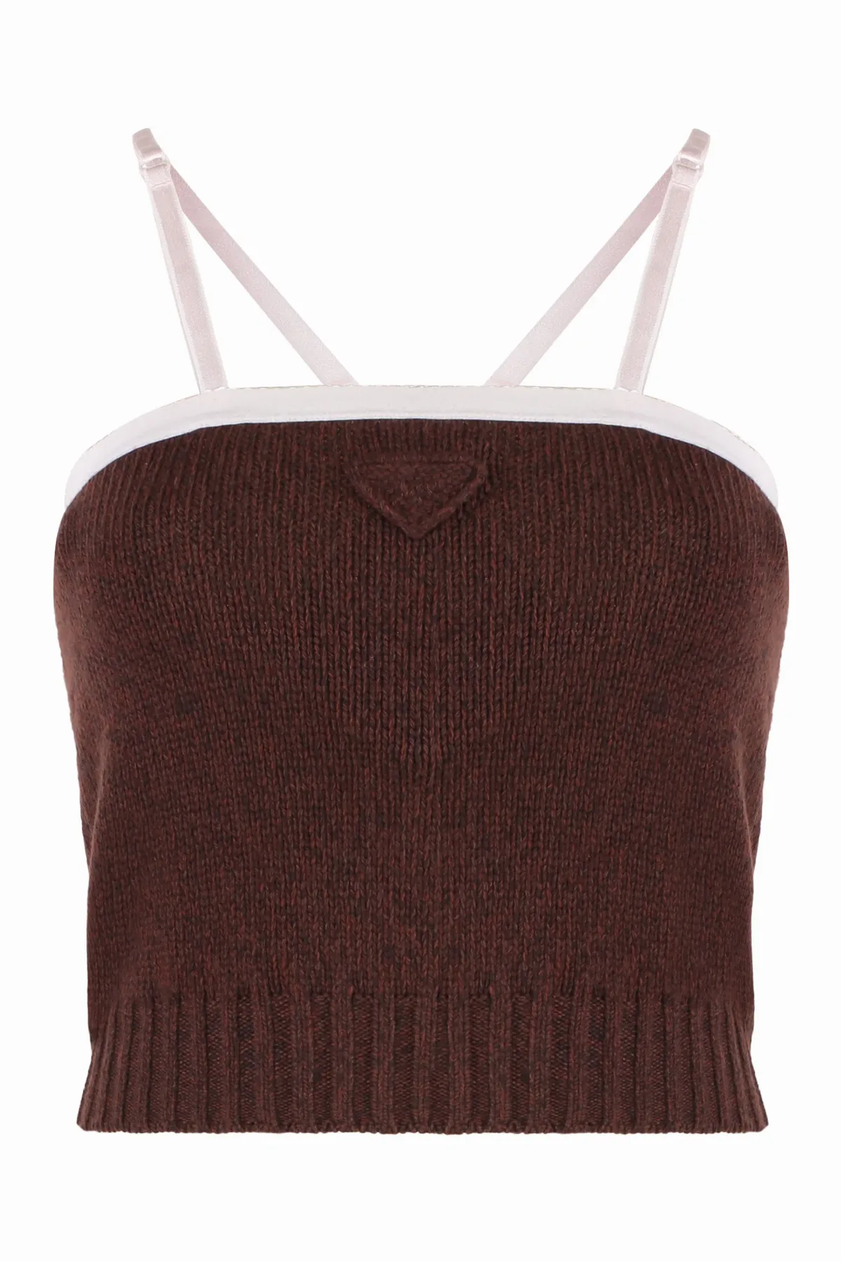 Virgin Wool and Cashmere Tank Top by Prada
