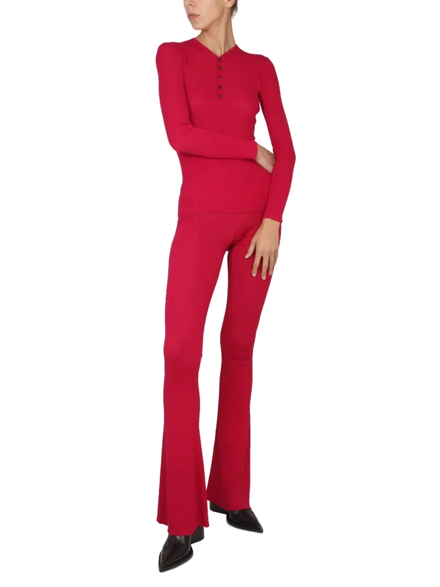 Virgin Wool Flare Trousers by Dsquared2