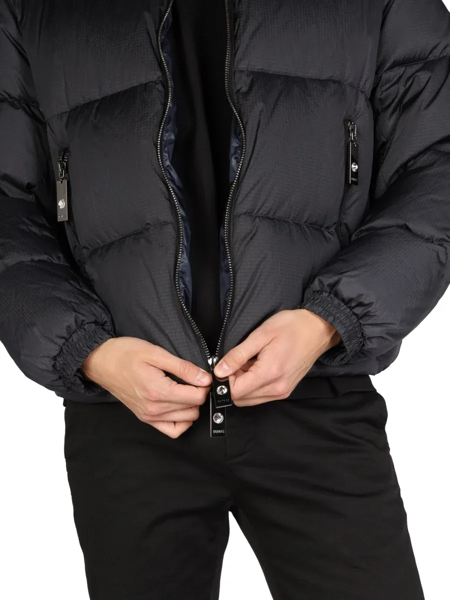Tall Neck Nylon Down Jacket by Tatras
