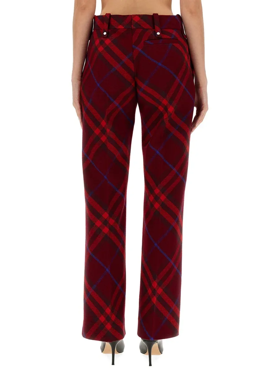Virgin Wool Trousers by Burberry