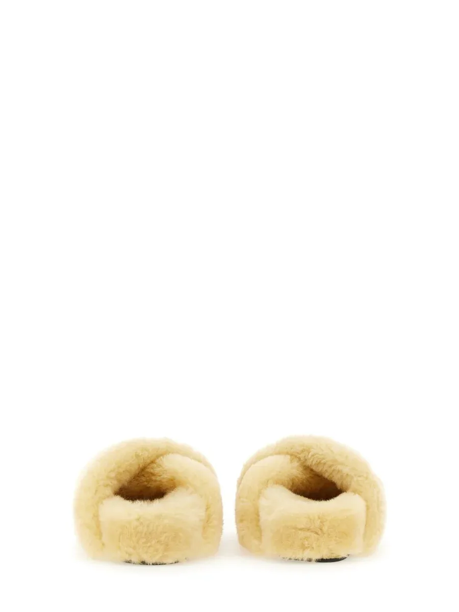 Shearling Sandal by Jil Sander