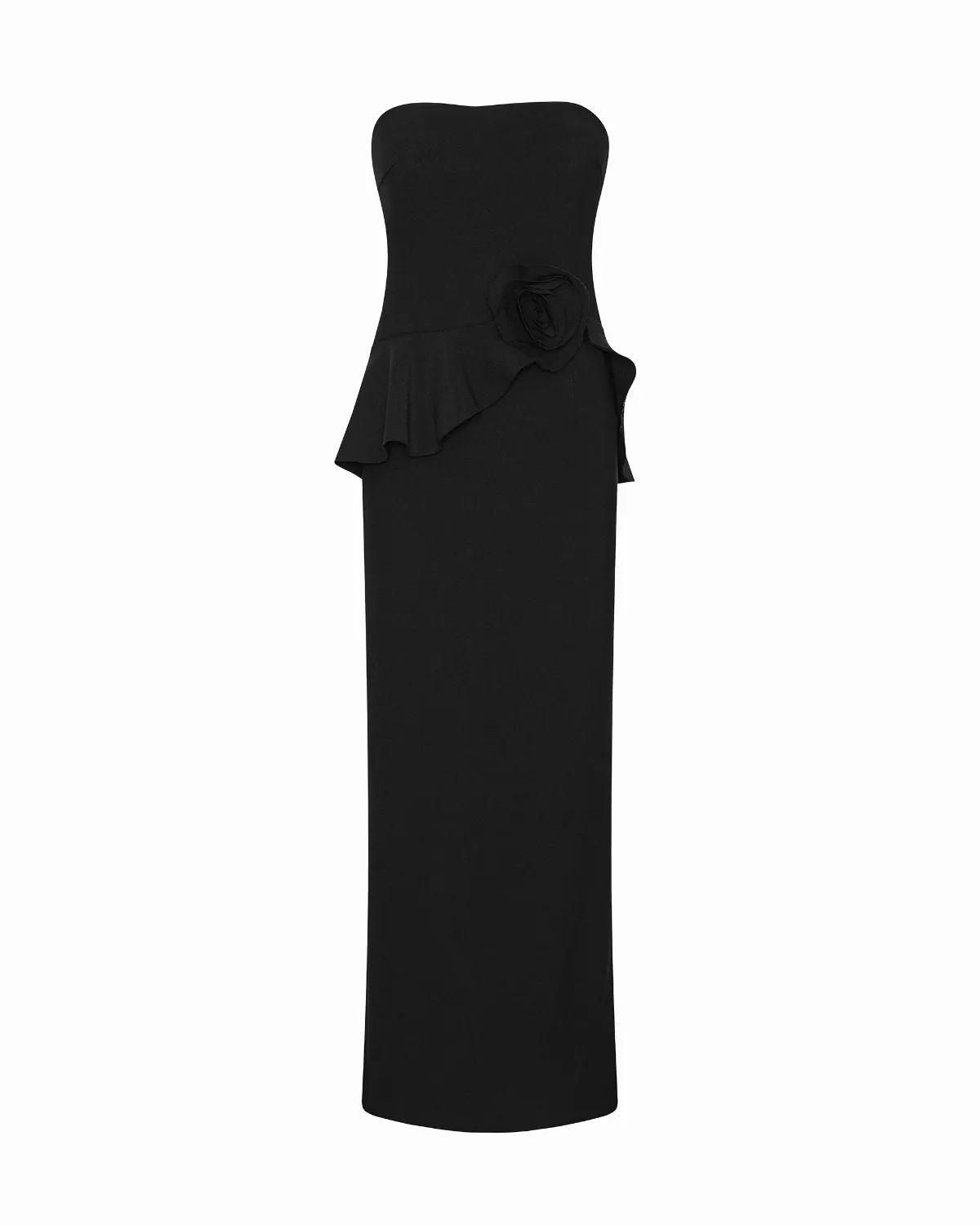 Floral-Appliqué Strapless Gown Dress by Rotate Birger Christensen
