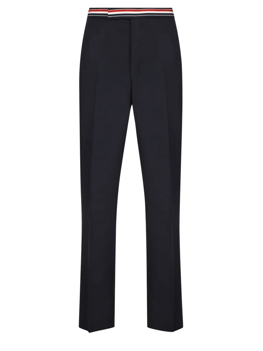 Wool with Hidden Closure Trousers by Thom Browne