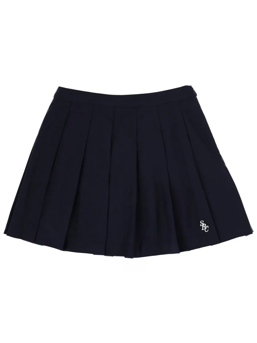 Logo Wool Miniskirt by Sporty & Rich