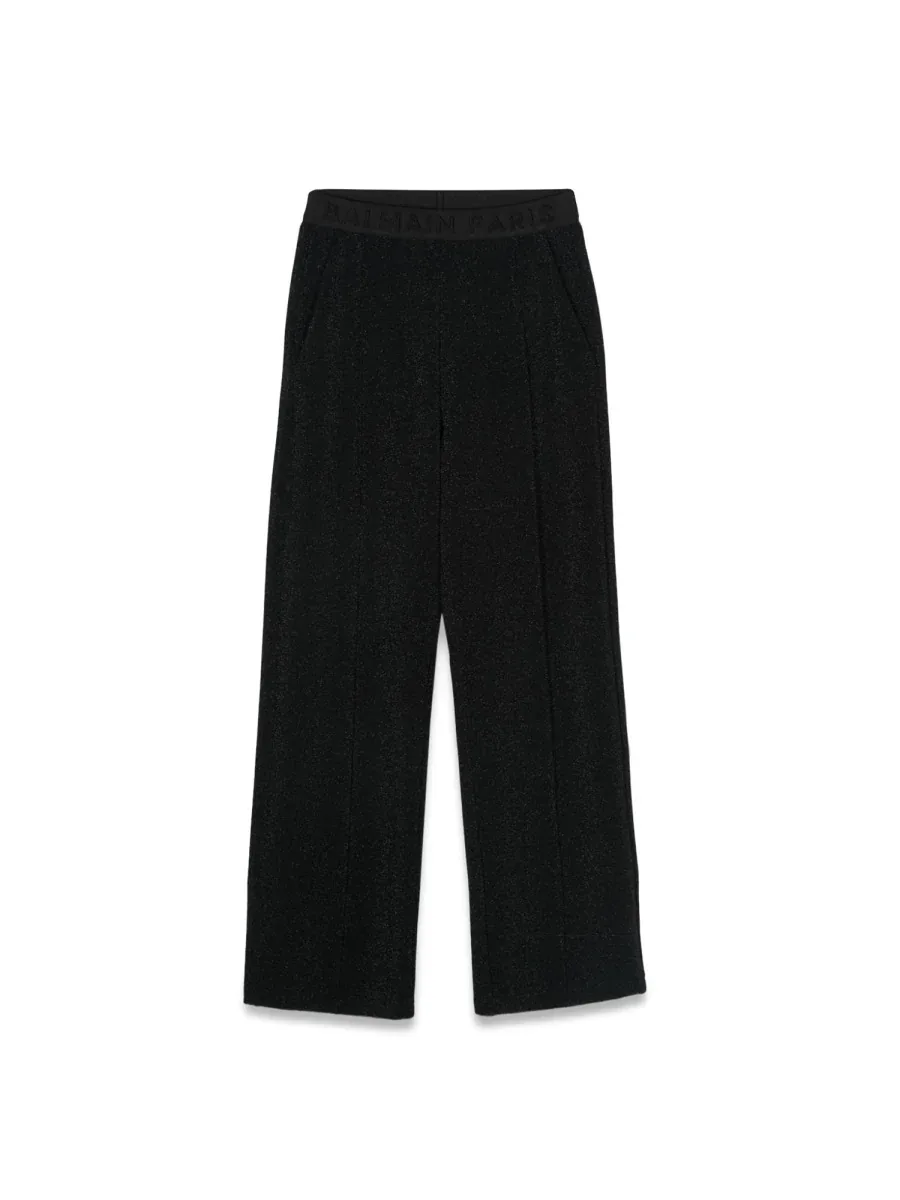 Jersey Stretch Knit Trousers by Balmain
