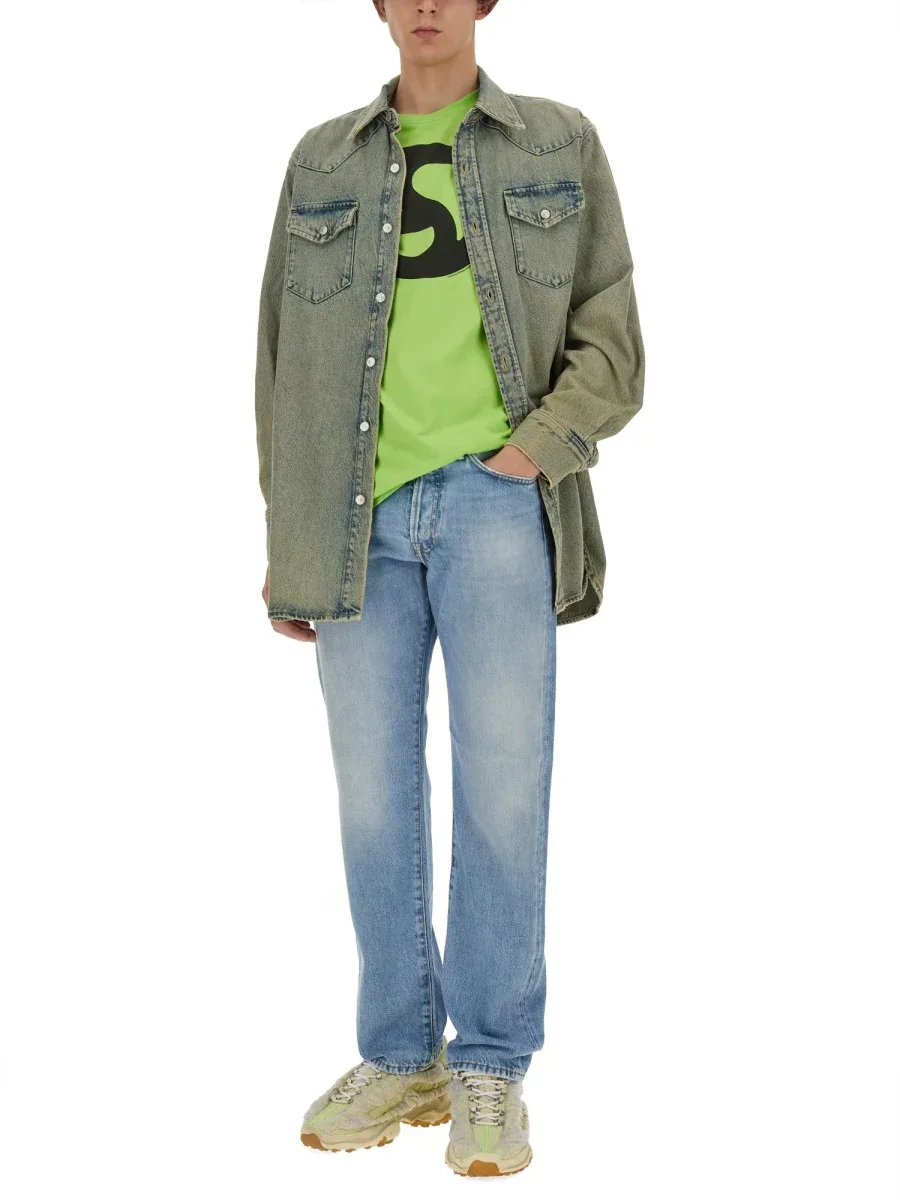 Printed Cotton-Lyocell T-Shirt by Acne Studios
