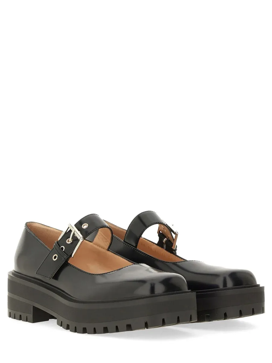 Leather Sandal by Gianvito Rossi