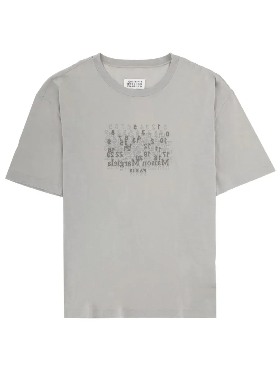 Printed Cotton T-Shirt by Maison Margiela