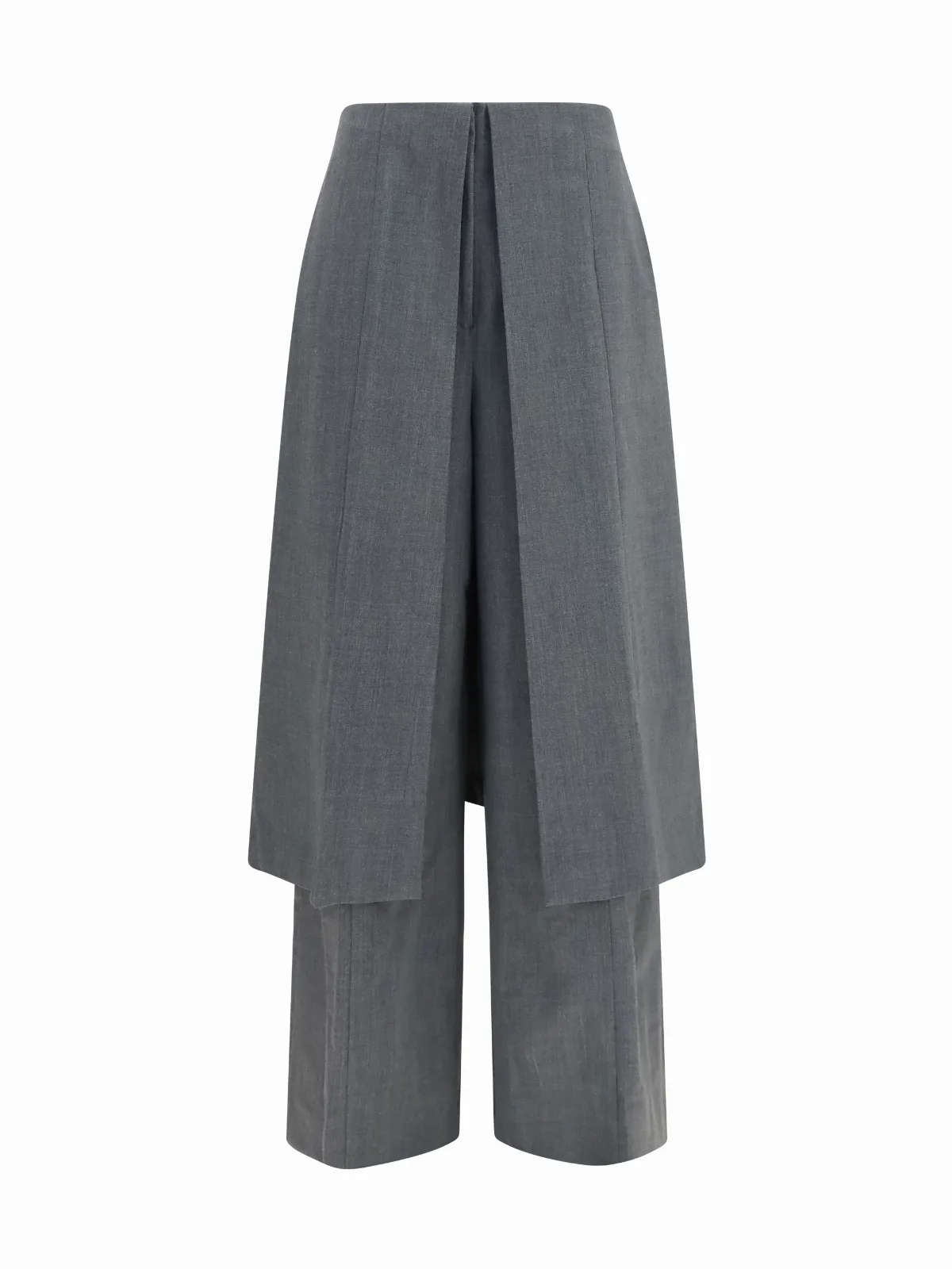 Draped Skirt Panel Trousers by Thelatest
