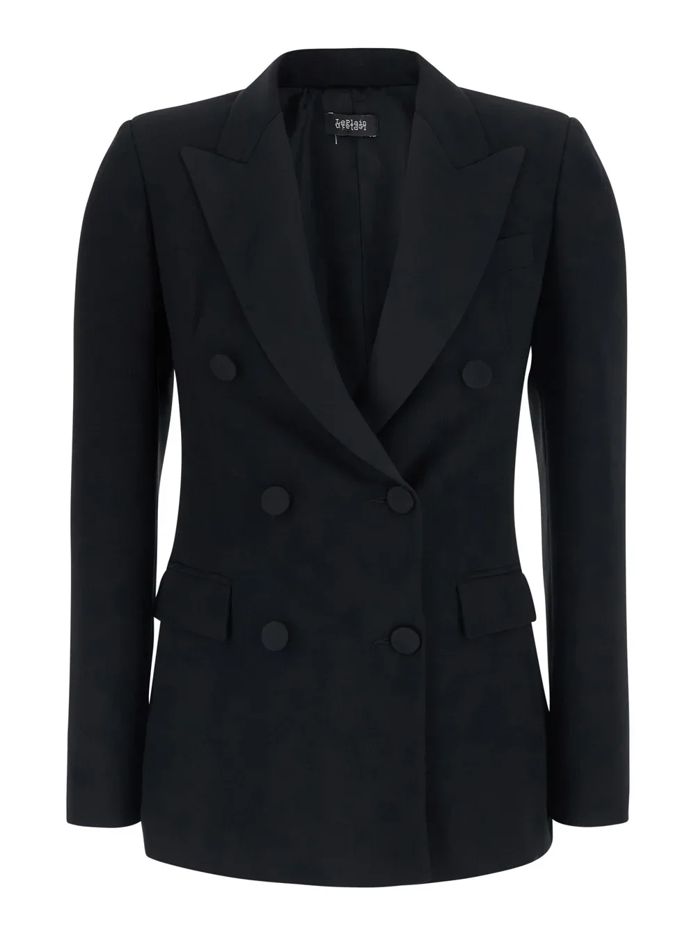 Double-Breasted Tech Fabric Blazer by Leplain