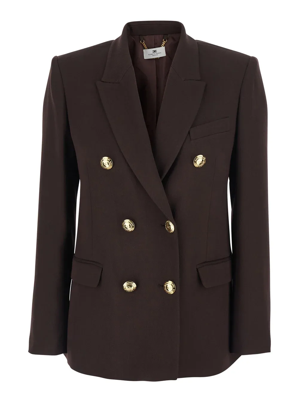 Double-Breasted Viscose Blazer by Elisabetta Franchi
