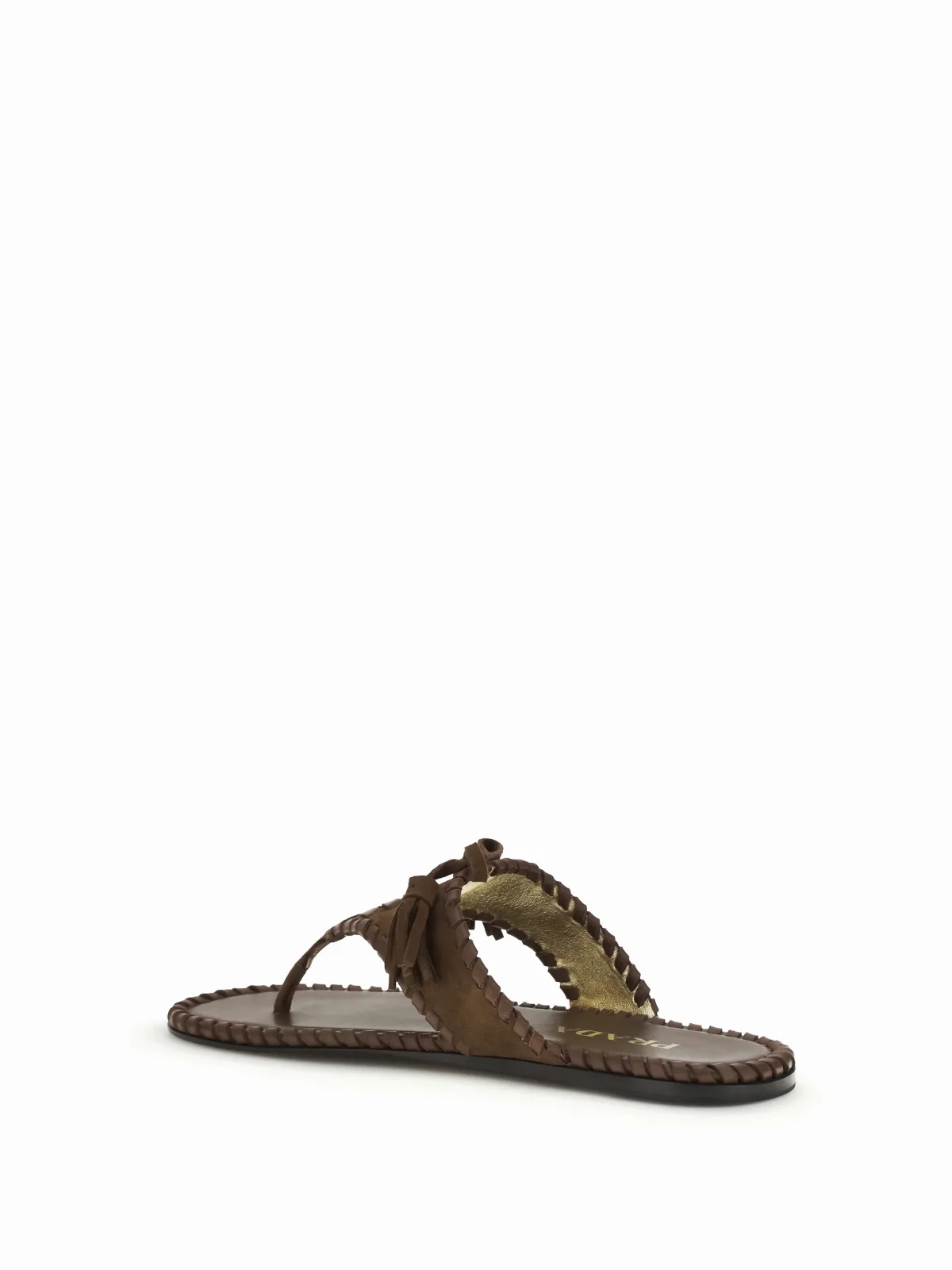 Calf Leather Thong Sandals by Prada
