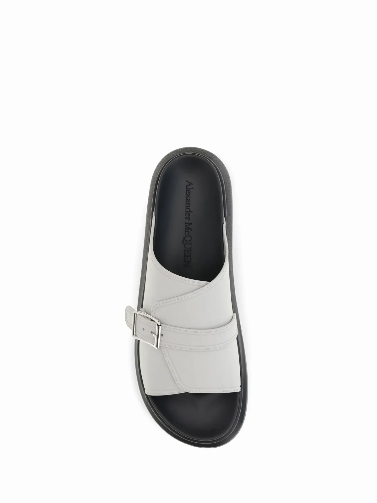 Buckle-Strap Platform Slide Sandal by alexander mcqueen