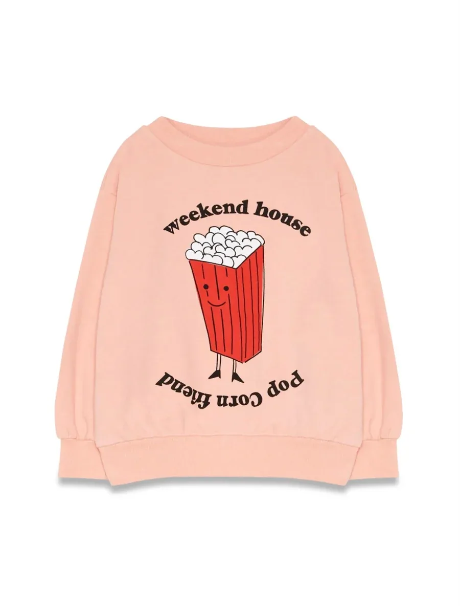 Organic Cotton Popcorn Texture Sweatshirt by Weekend House Kids.