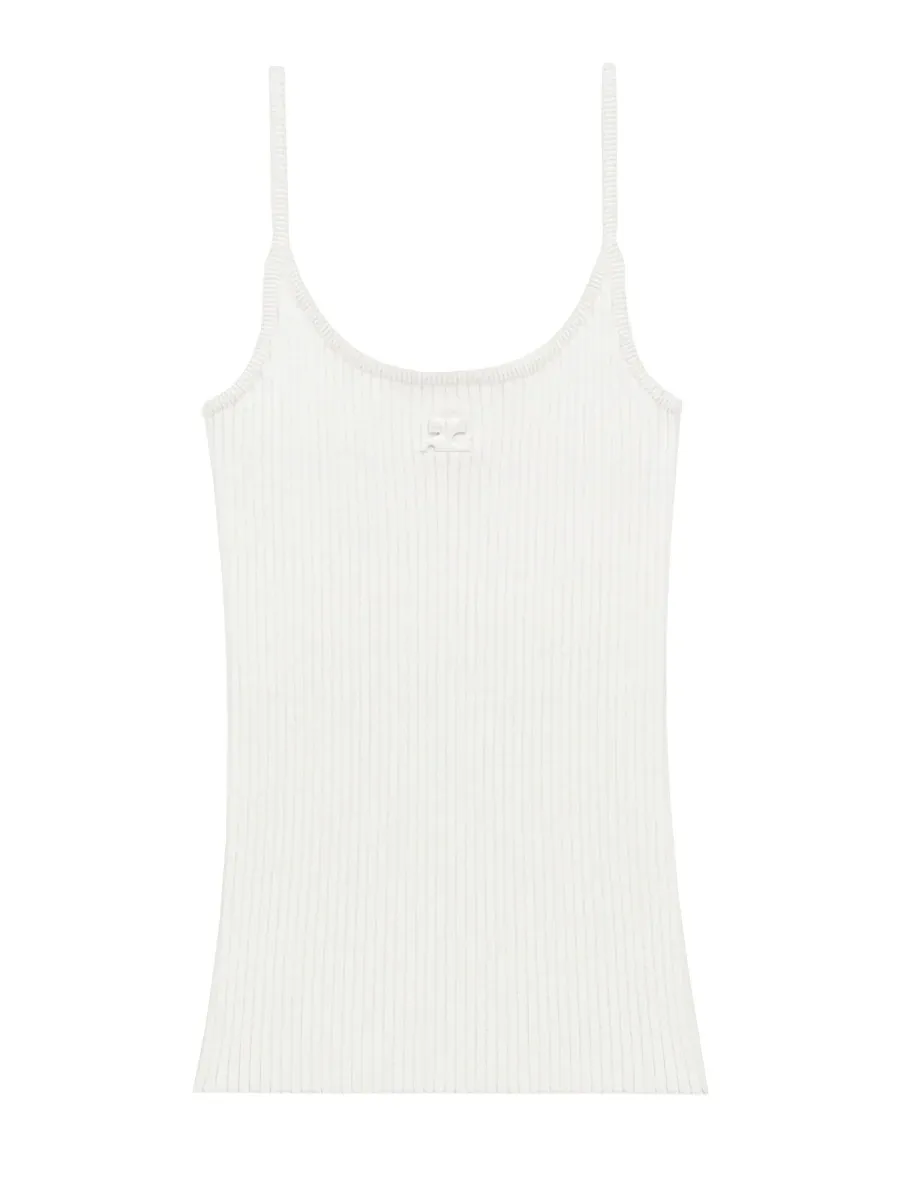 Viscose Blend Tank Top by CourrèGes