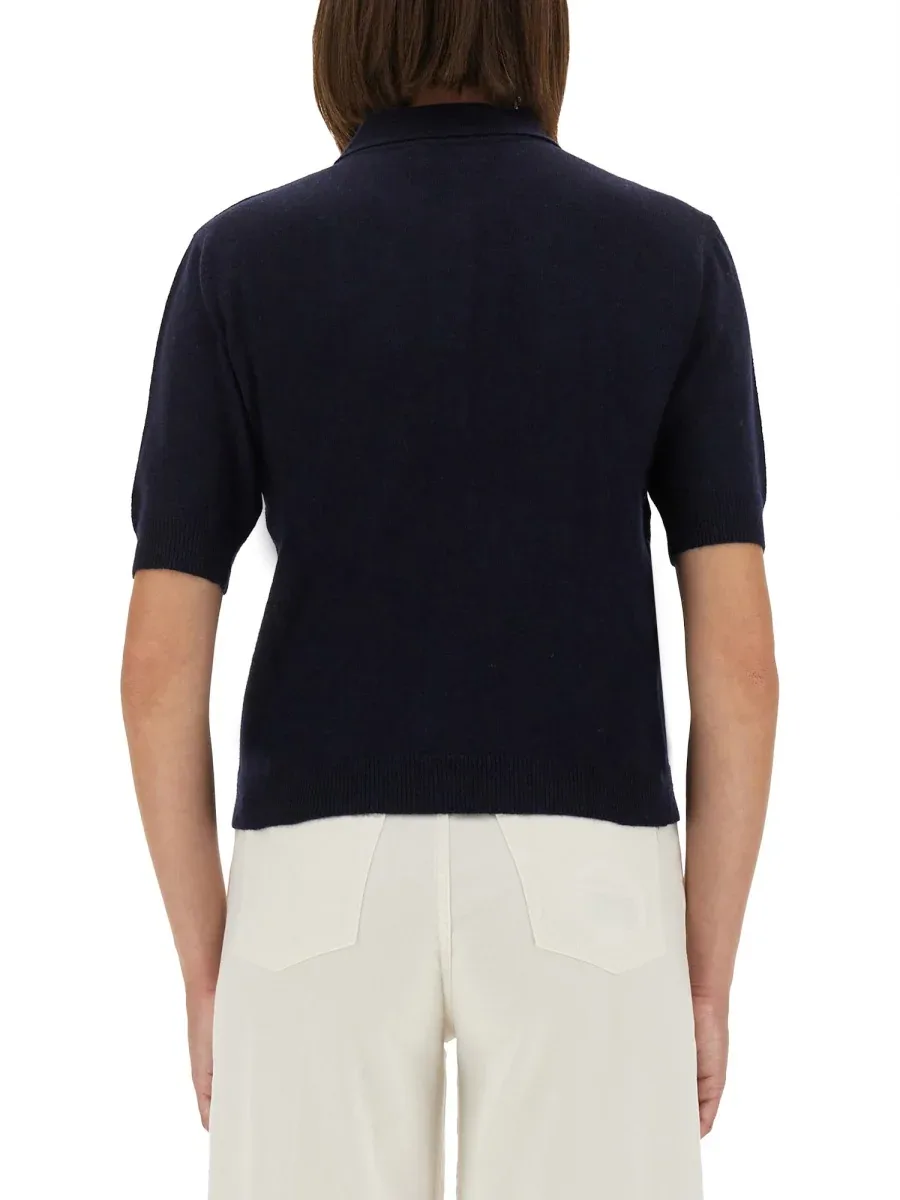 Logo-Embroidered Wool Blend Sweater