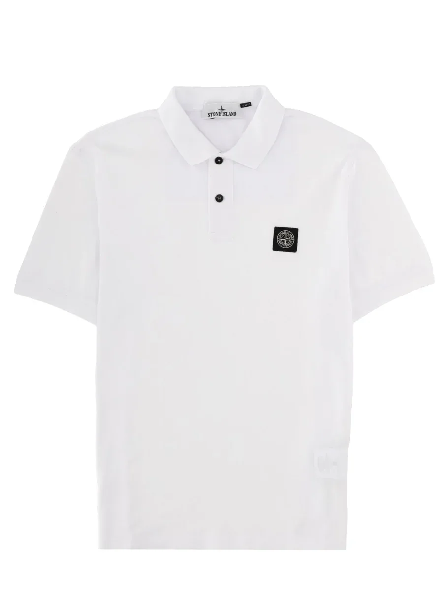 Logo-Embellished Cotton Polo by Stone Island