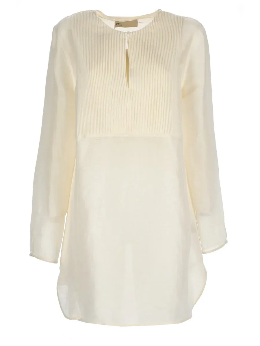 Linen and Silk Tunic by TORY BURCH