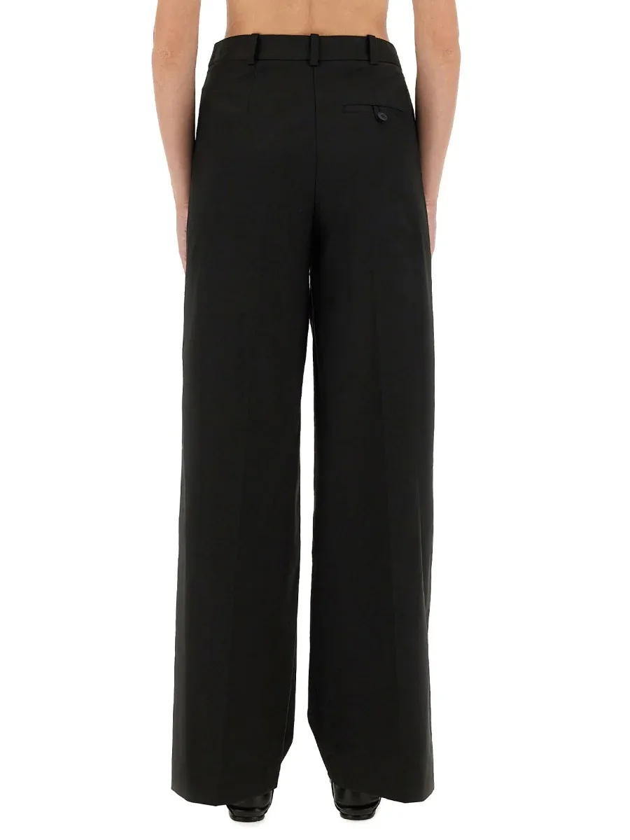 Straight Wide Fit Trousers by The Garment