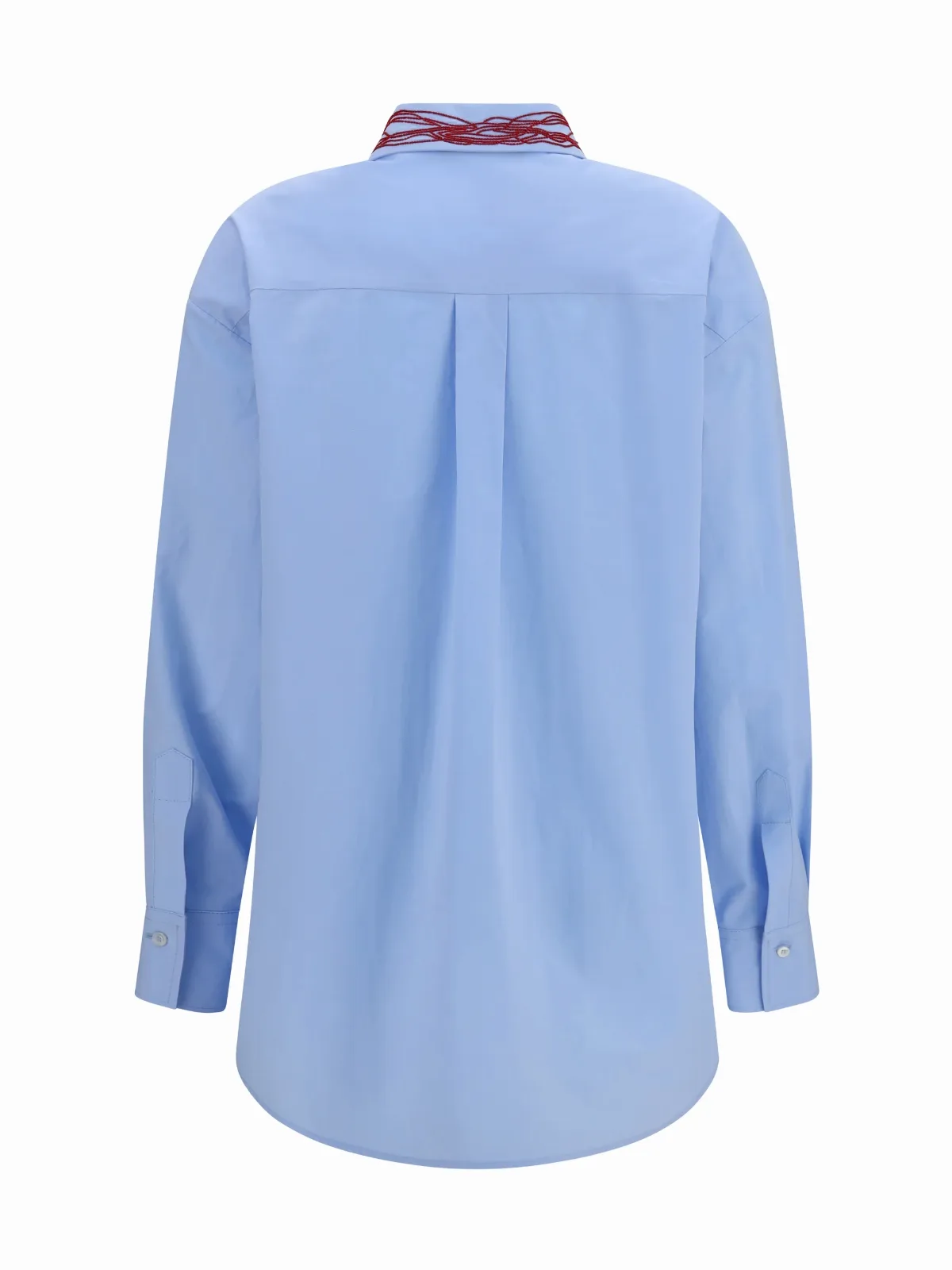 Bead-Embellished Poplin Shirt by Fabiana Filippi