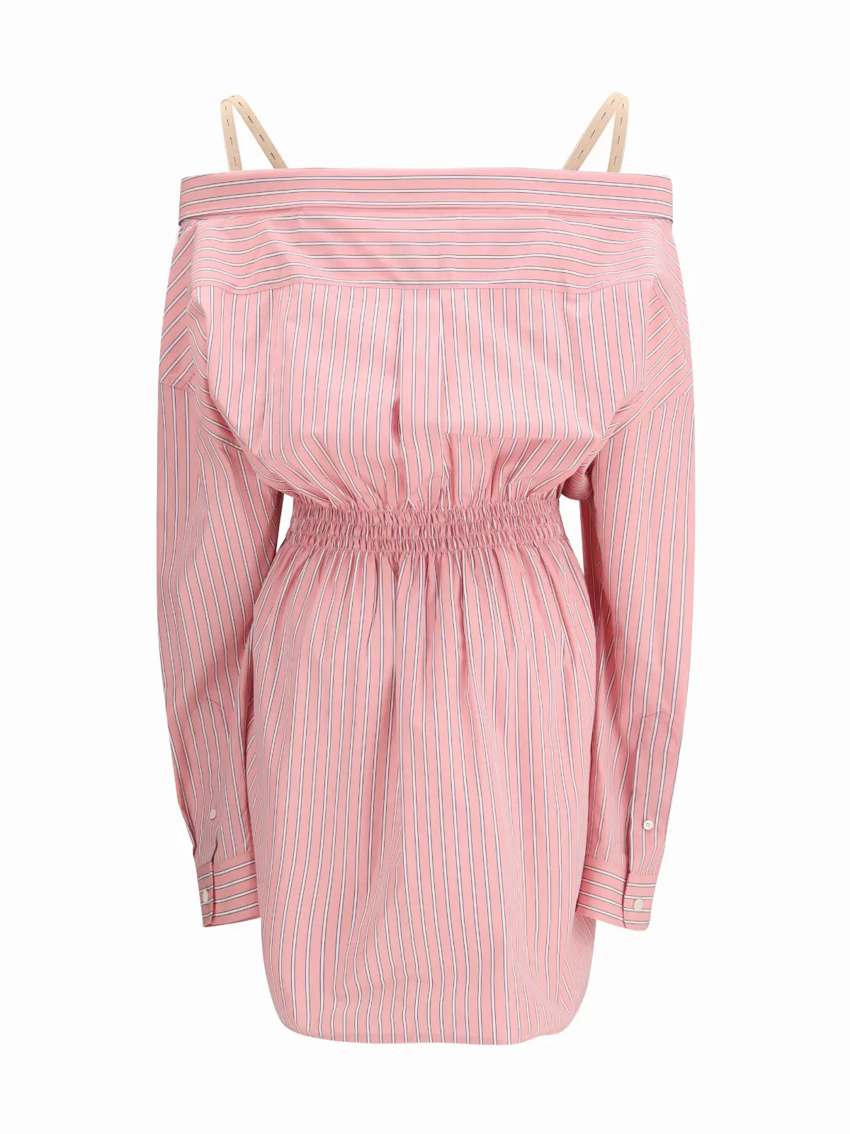 Striped Cotton Dress by Miu Miu