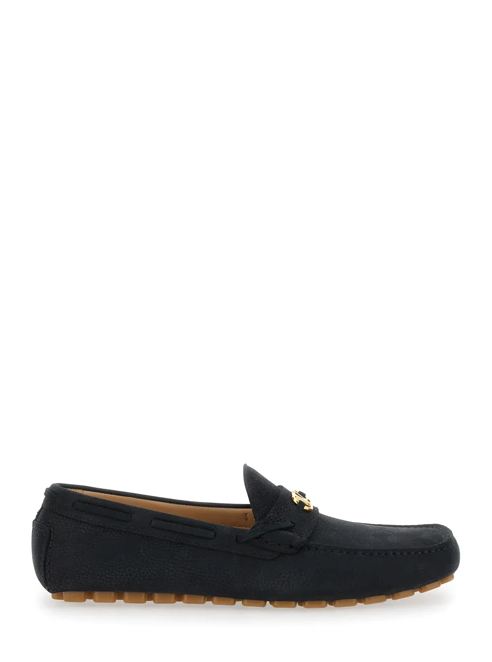 Suede with VLogo Plaque Loafers by Valentino Garavani