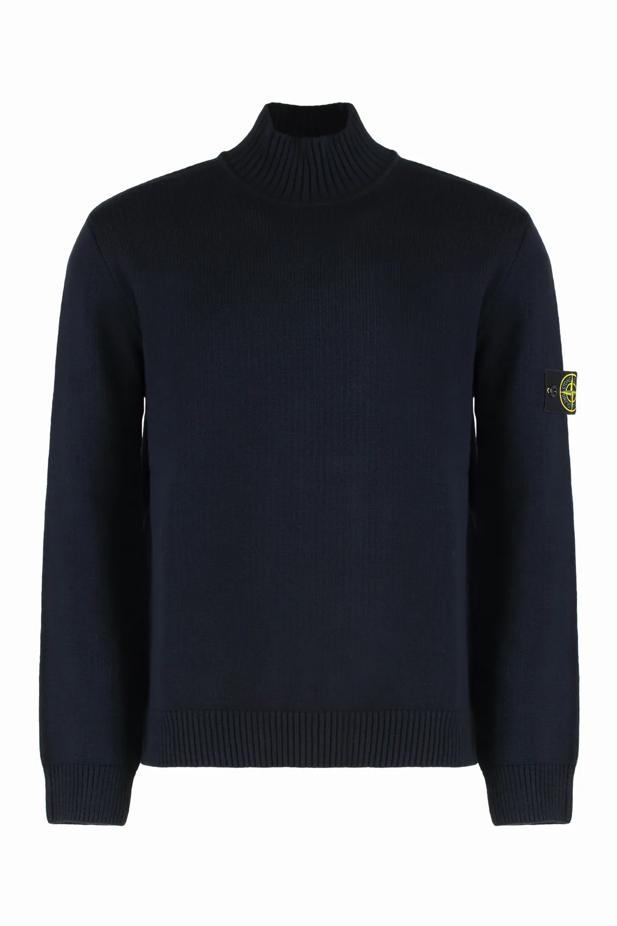 Ribbed Cotton Turtleneck by Stone Island