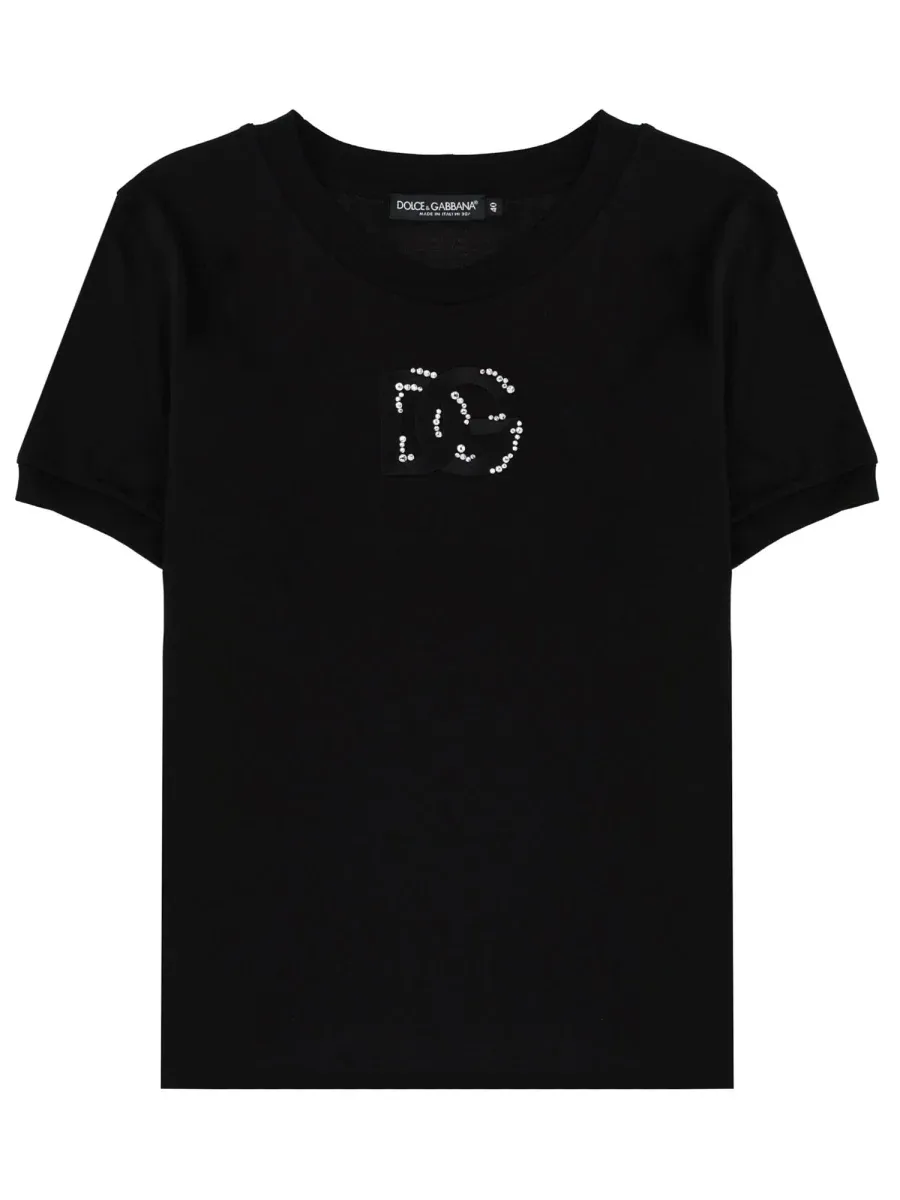 Logo-Embroidered Cotton T-Shirt by Dolce & Gabbana
