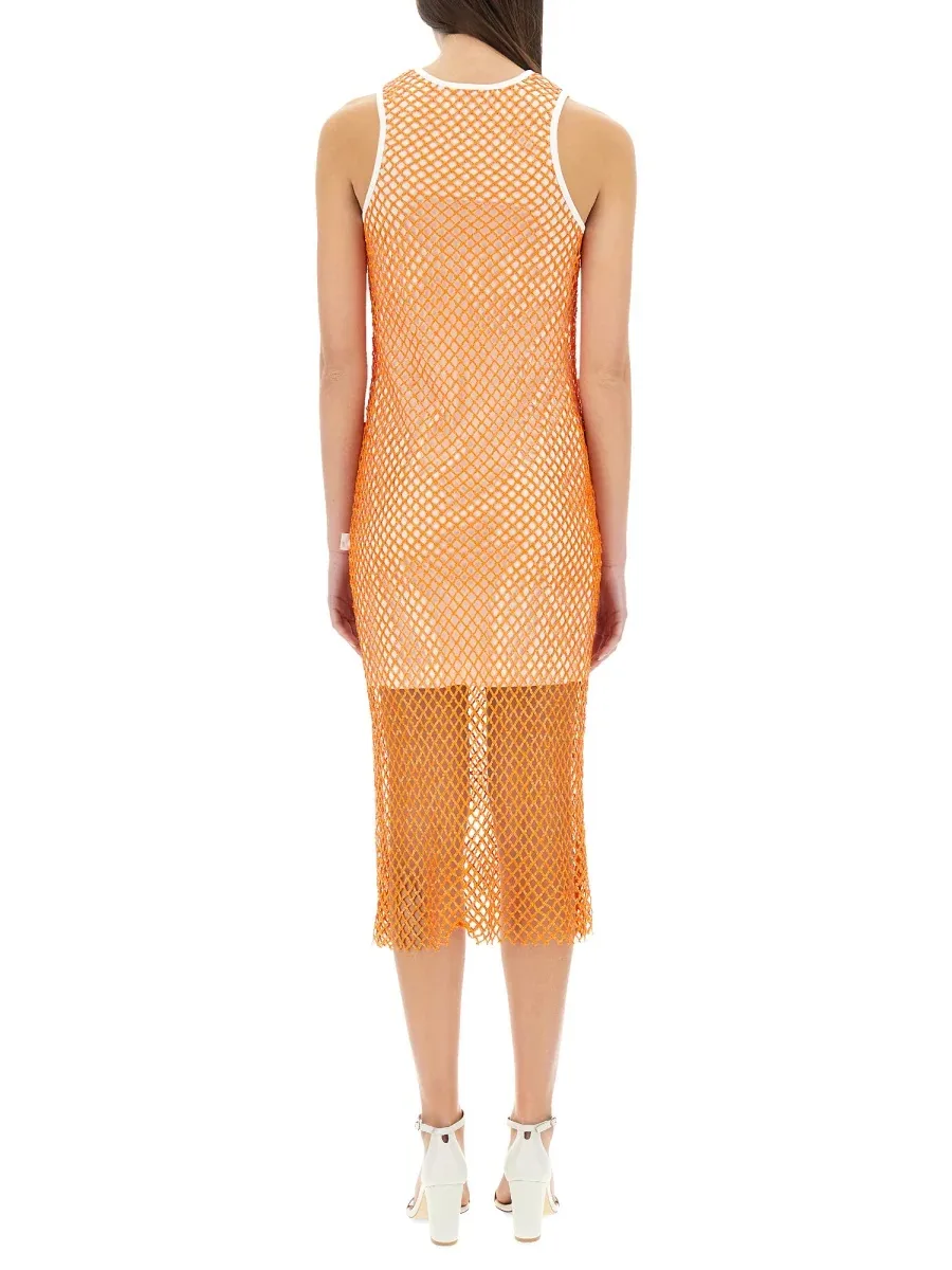 Mesh and Sequin Dress by Moschino