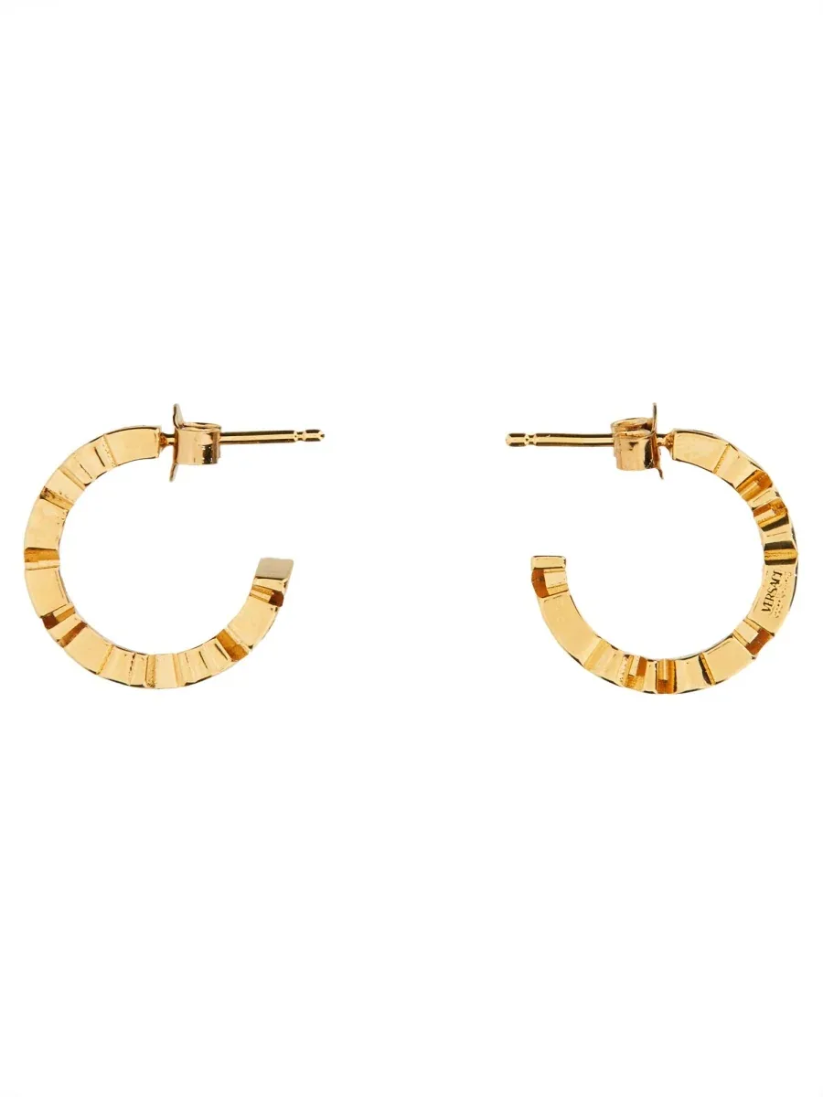 Brass Hoop Earrings by Versace