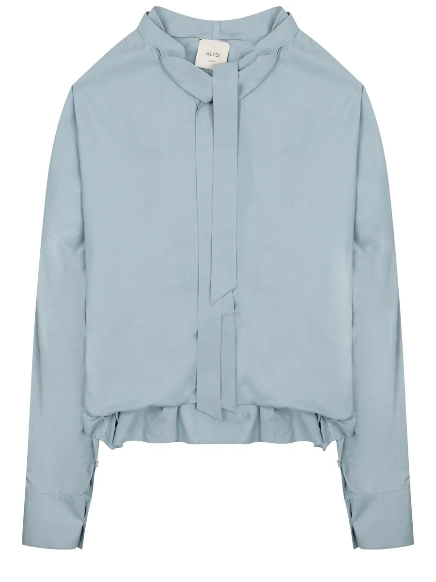 Bow-Collar Cotton Shirt by Alysi