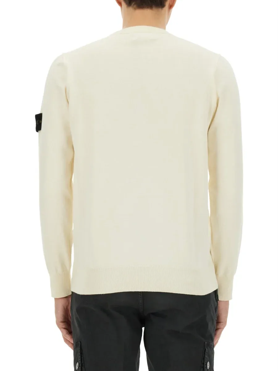 Logo Knit Cotton Sweater
