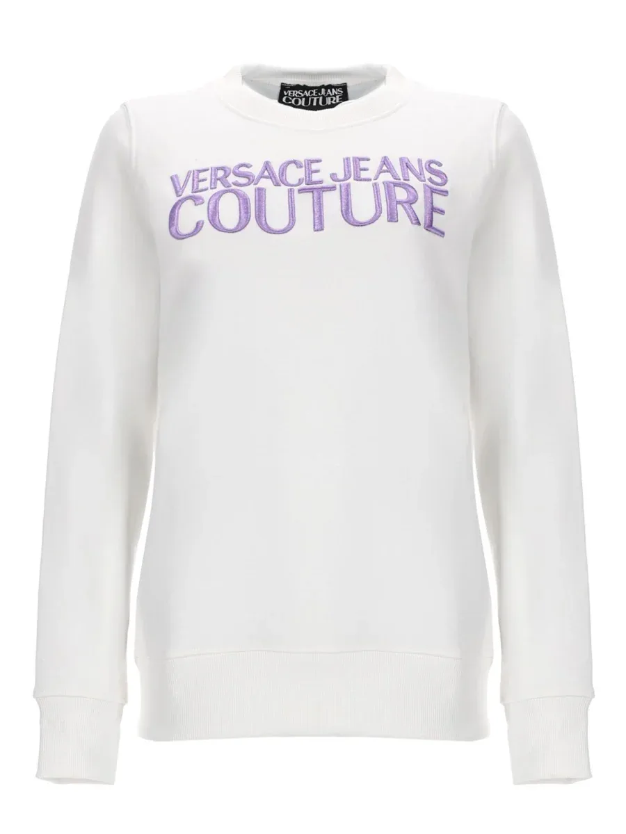 Cotton Jersey Sweatshirt by Versace Jeans Couture