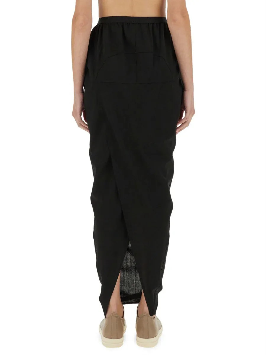 Wool Maxi Skirt by Rick Owens