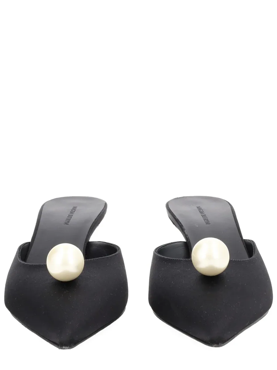 Silk Pearl-Embellished Mule by Magda Butrym