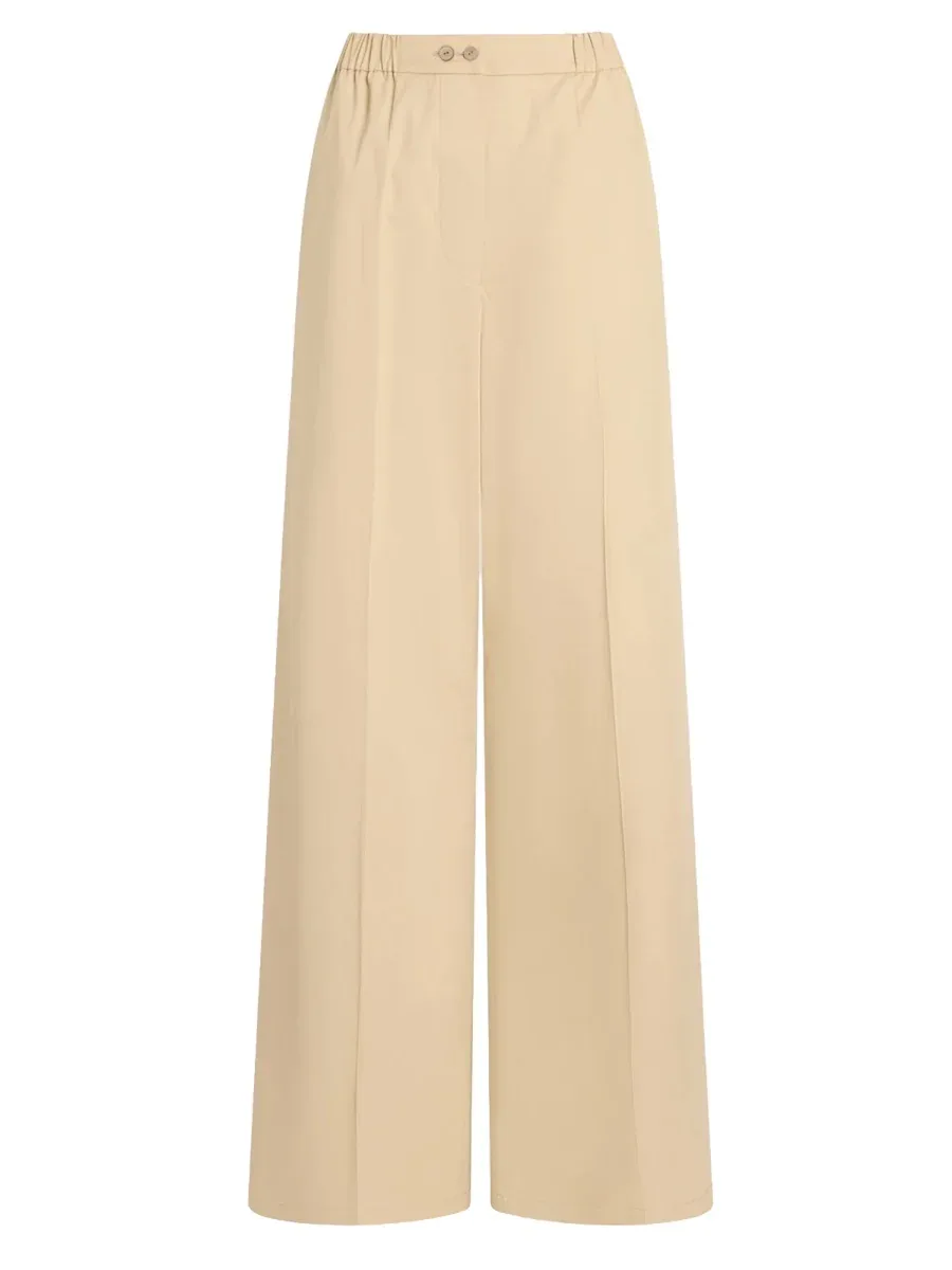 Wide-Leg Cotton Bio Trousers by Patou