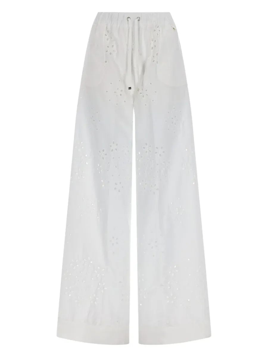 Sangallo Embroidery Trousers by Herno