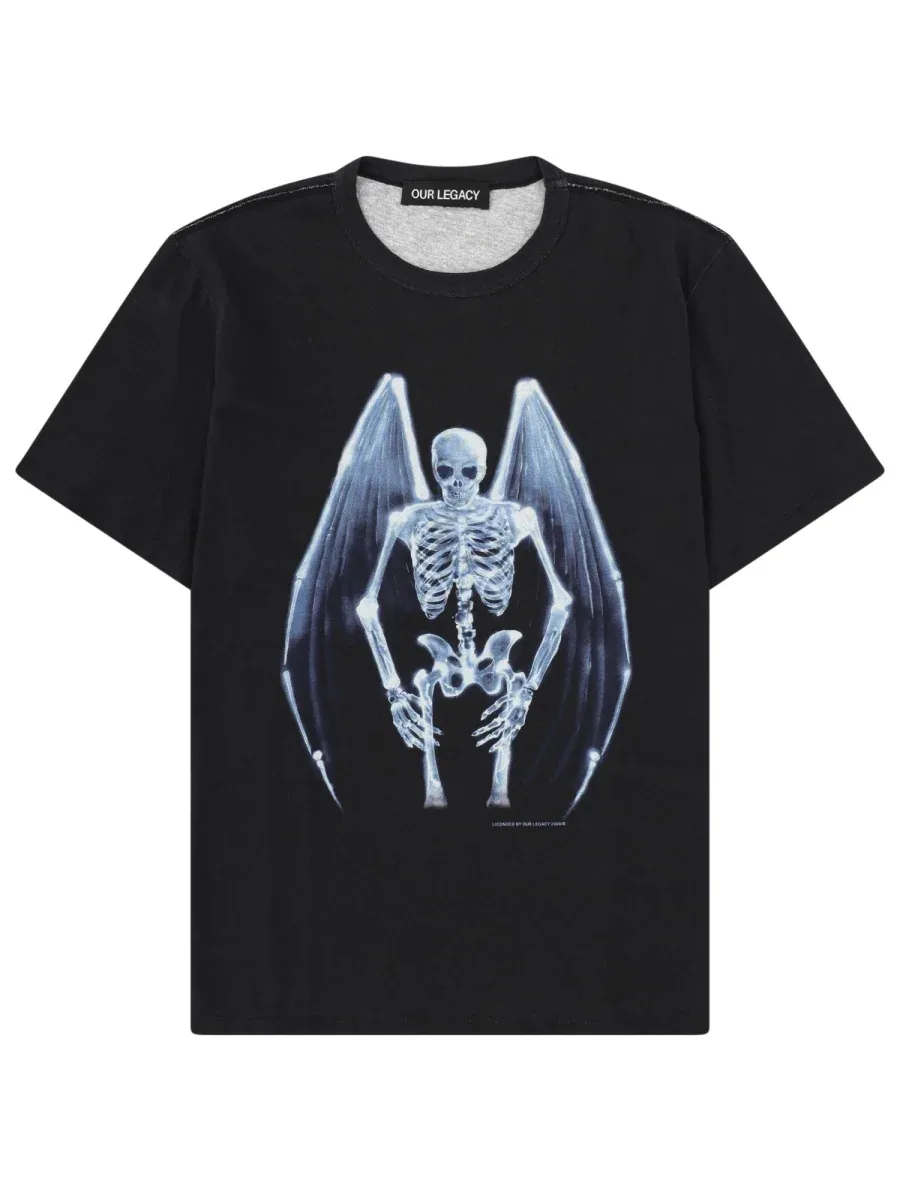 Fallen Angel Print Cotton T-Shirt by Our Legacy