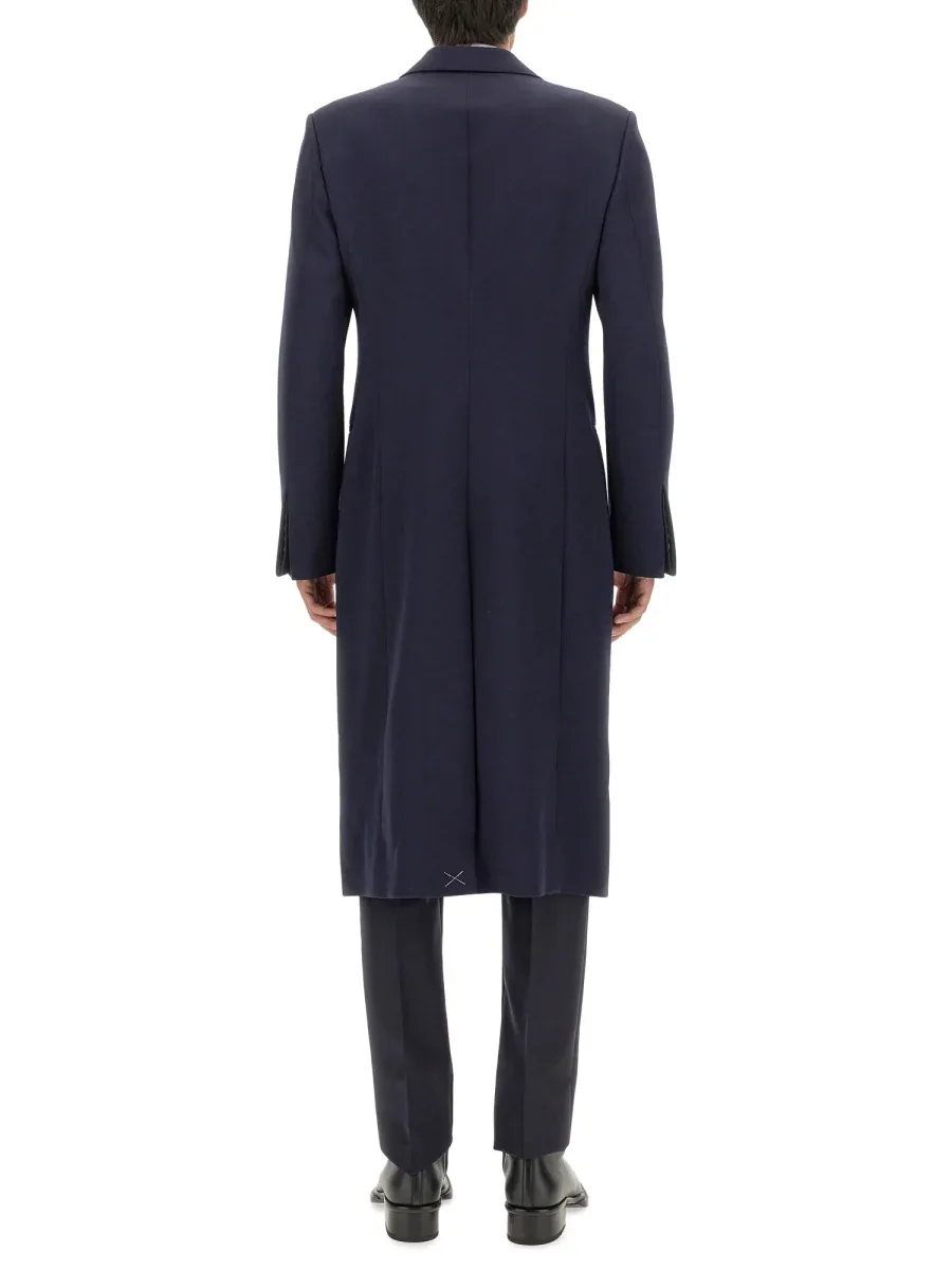Double-Breasted Wool Coat by alexander mcqueen