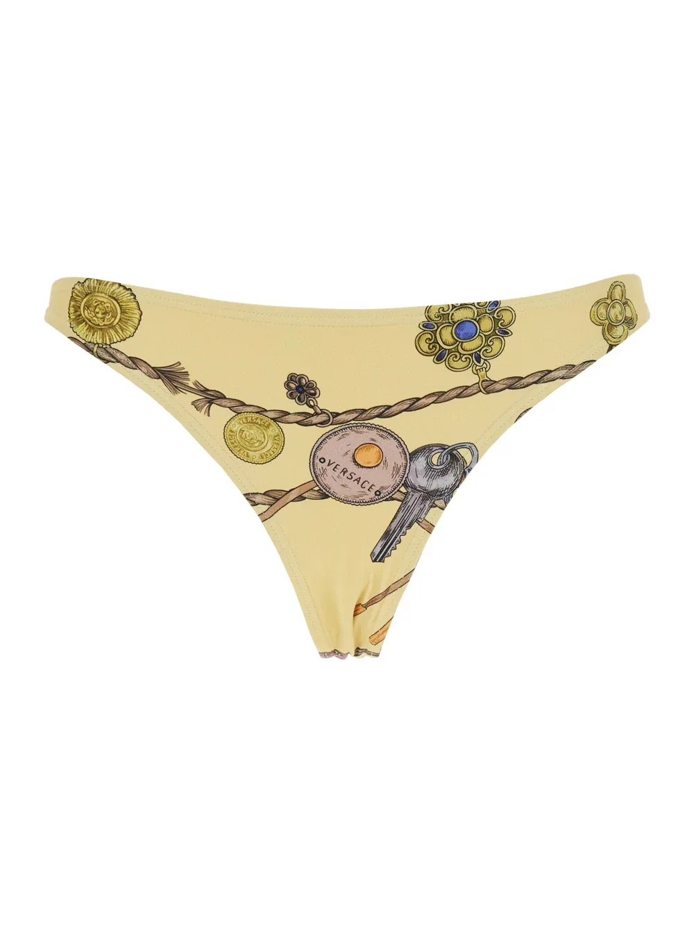 All-Over Jewels Print Bikini Brief by Versace