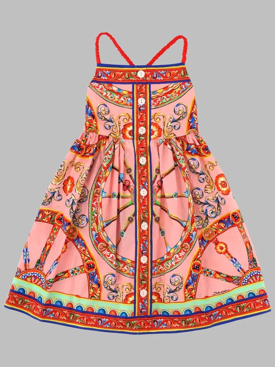 Sleeveless Cotton Dress by Dolce & Gabbana