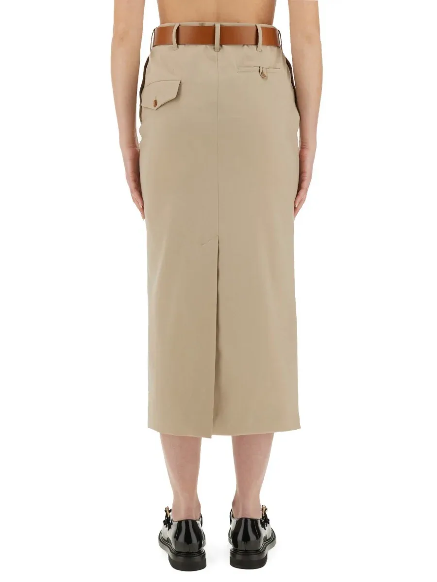 Virgin Wool Skirt by Moschino