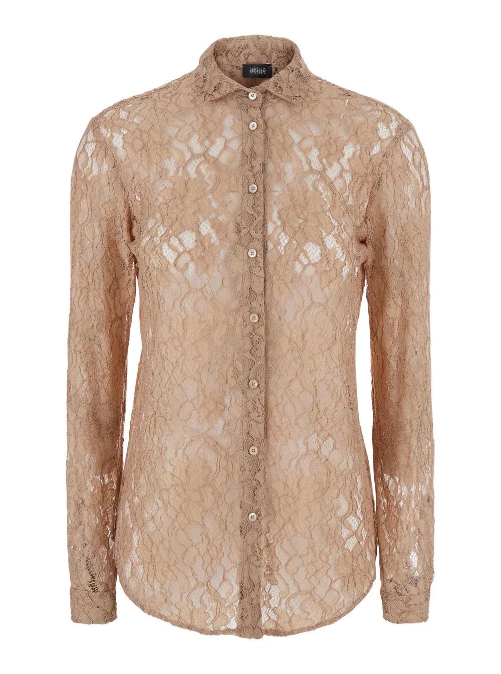 Lace Embroidered Shirt by Leplain