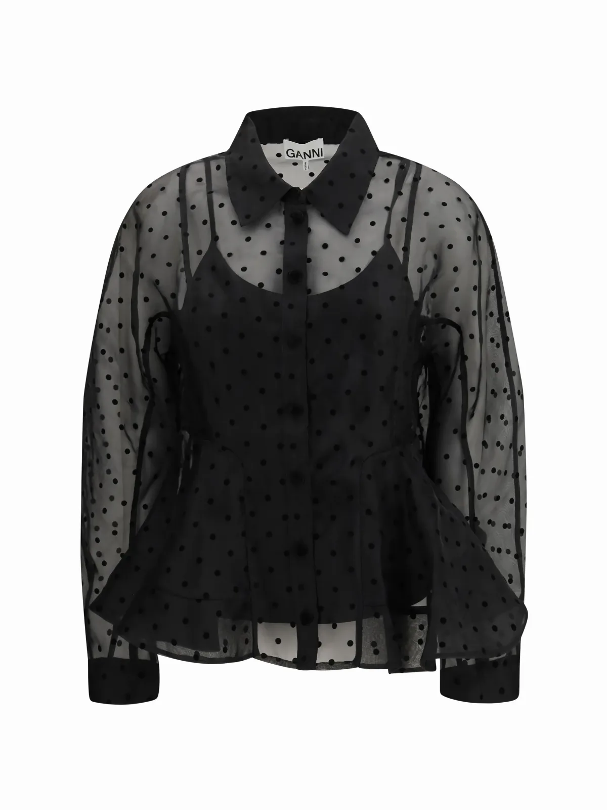 Polka Dot Organza Shirt by Ganni