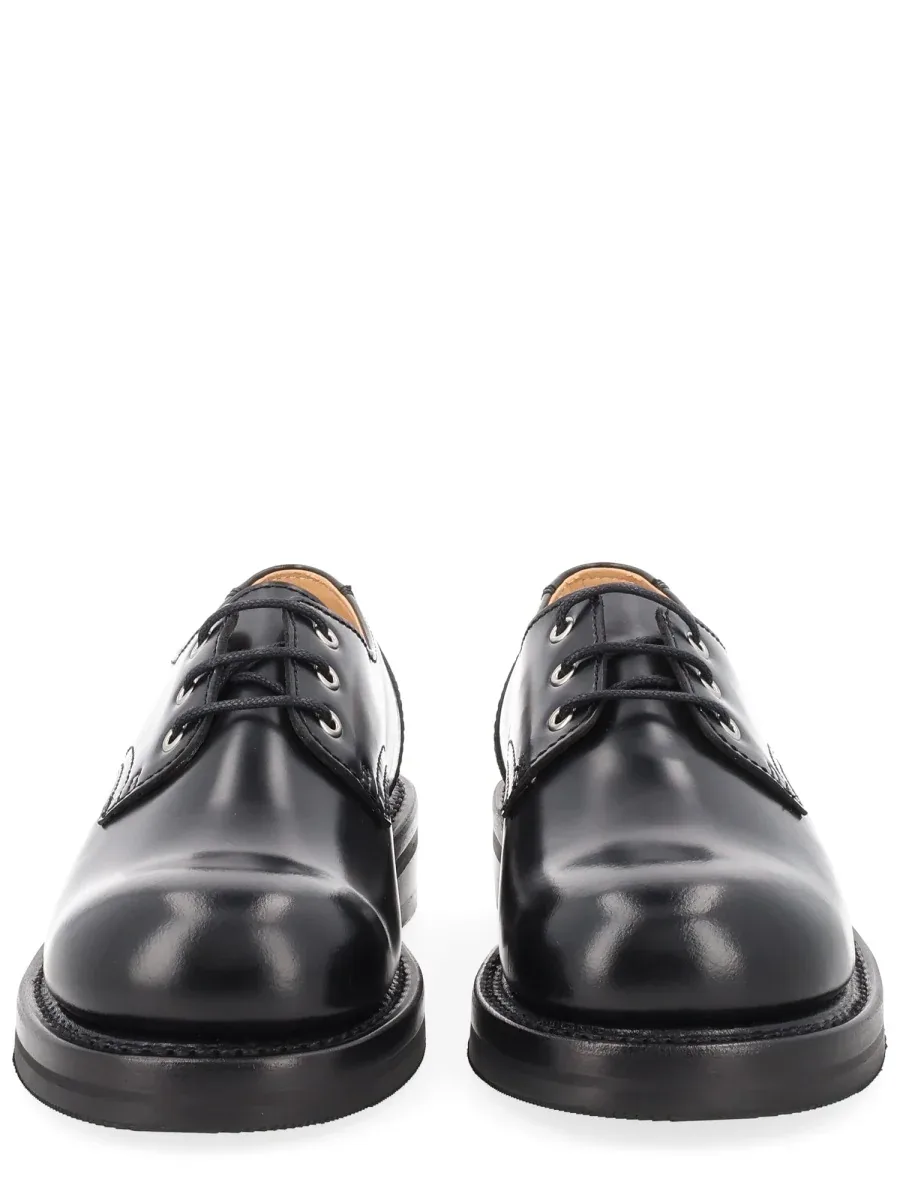 Glazed Cow Leather Lace-Up Flat by Our Legacy