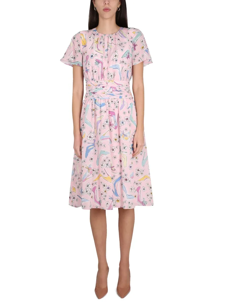Silk Floral Dress by Boutique Moschino