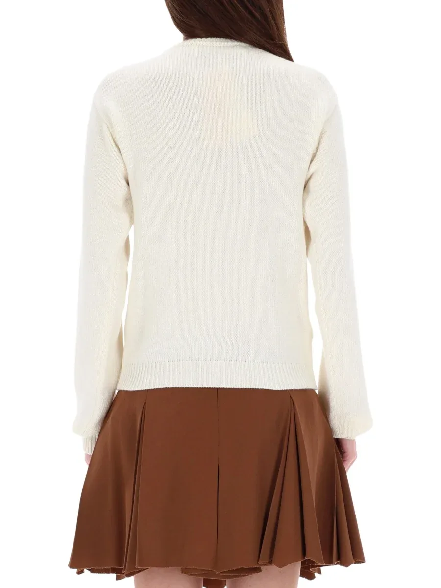 Logo-Embroidered Virgin Wool Sweater by Marni