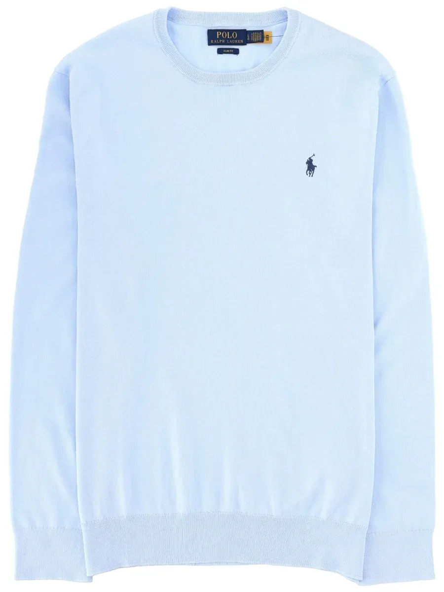 Logo-Embroidered Cotton Sweater by Polo Ralph Lauren