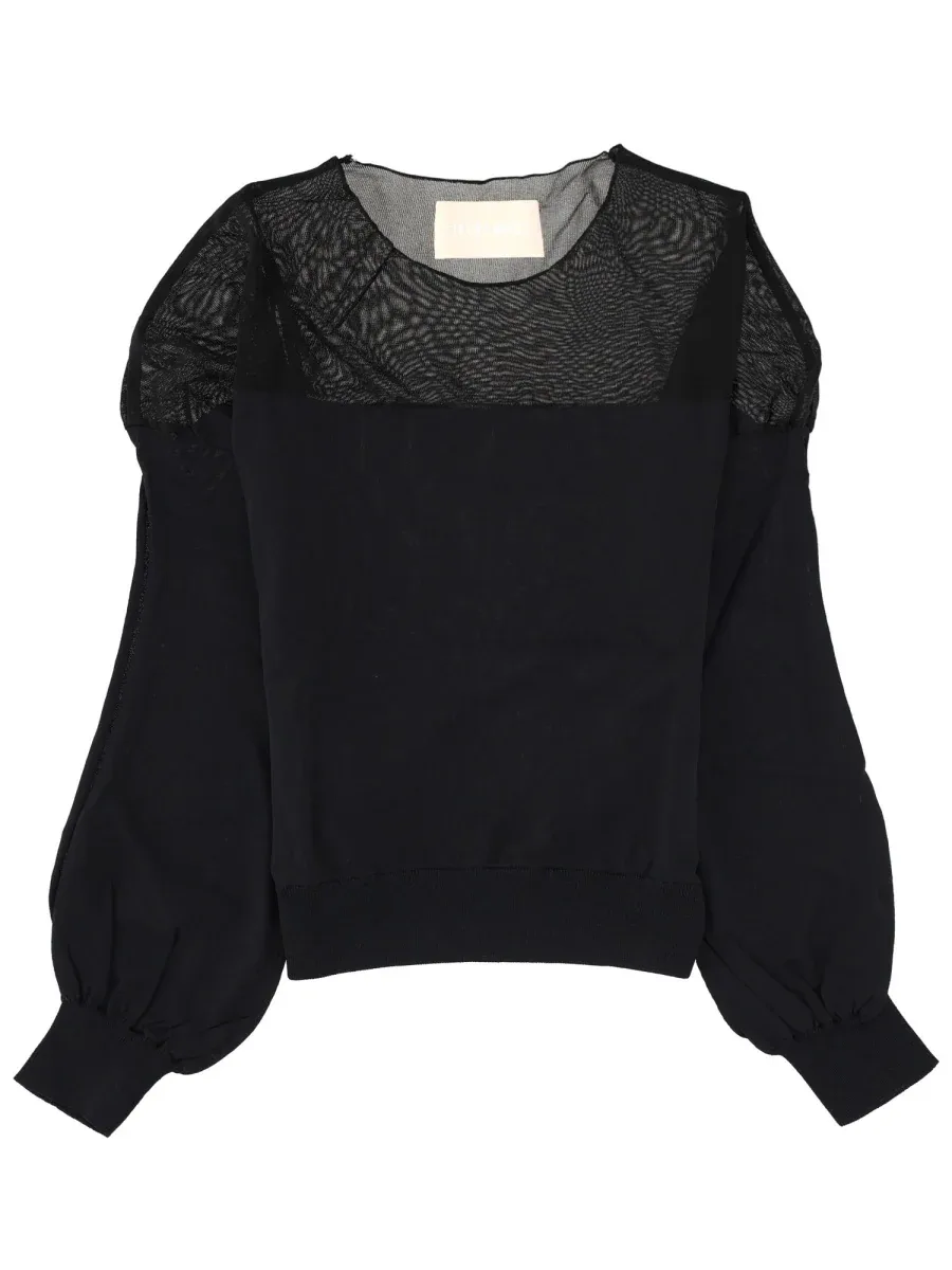 Carré Design Viscose Blouse by Circus Hotel