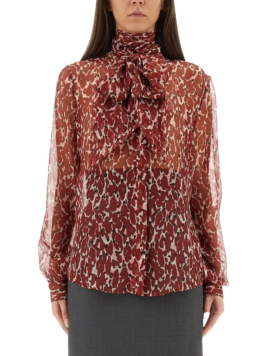Printed Silk Shirt by Saint Laurent
